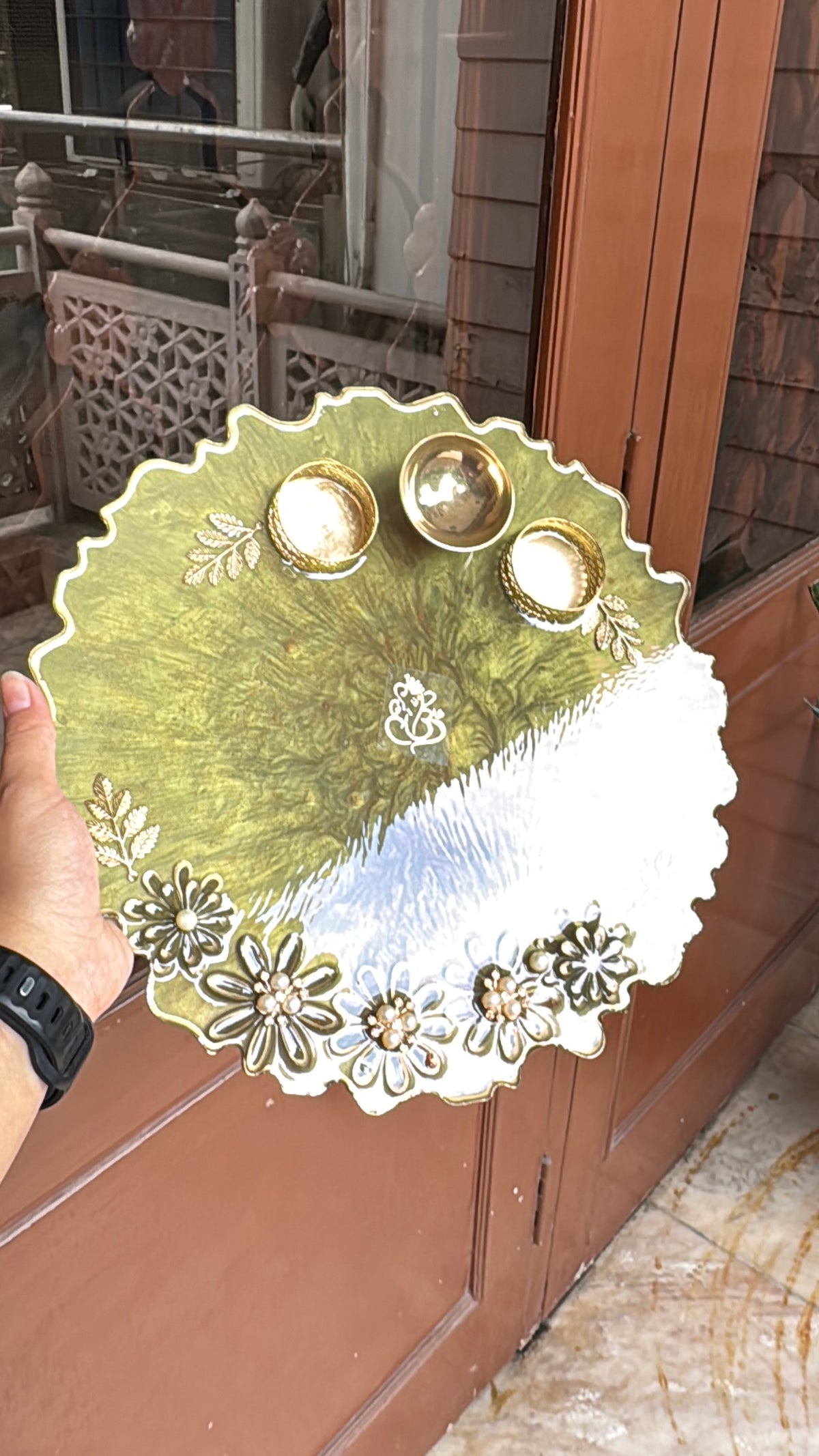 Custom Resin Tikka Platter & Pooja Thali