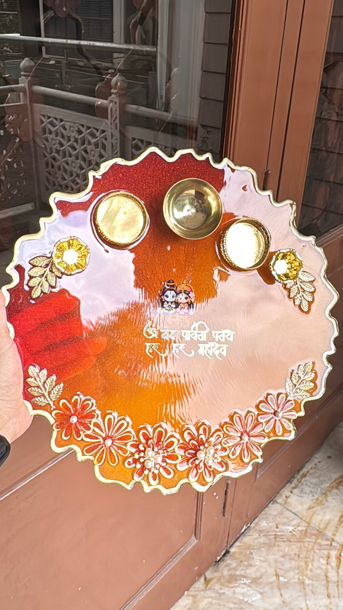 Custom Resin Tikka Platter & Pooja Thali