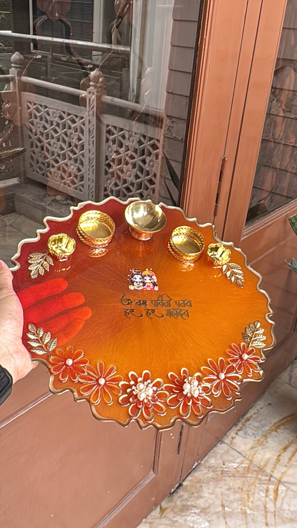 Custom Resin Tikka Platter & Pooja Thali