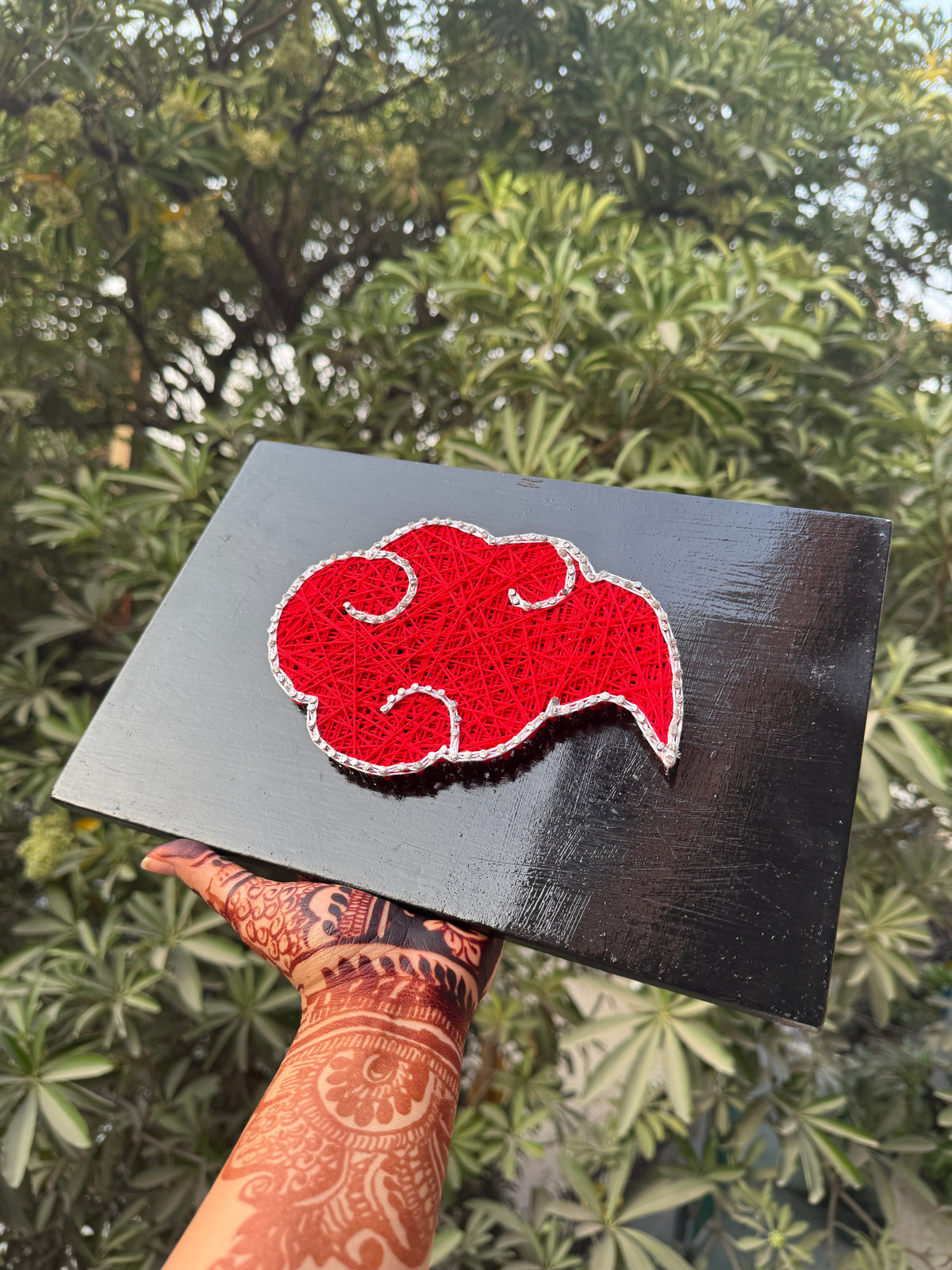 Akatsuki Symbol String Art – handmade product view 8