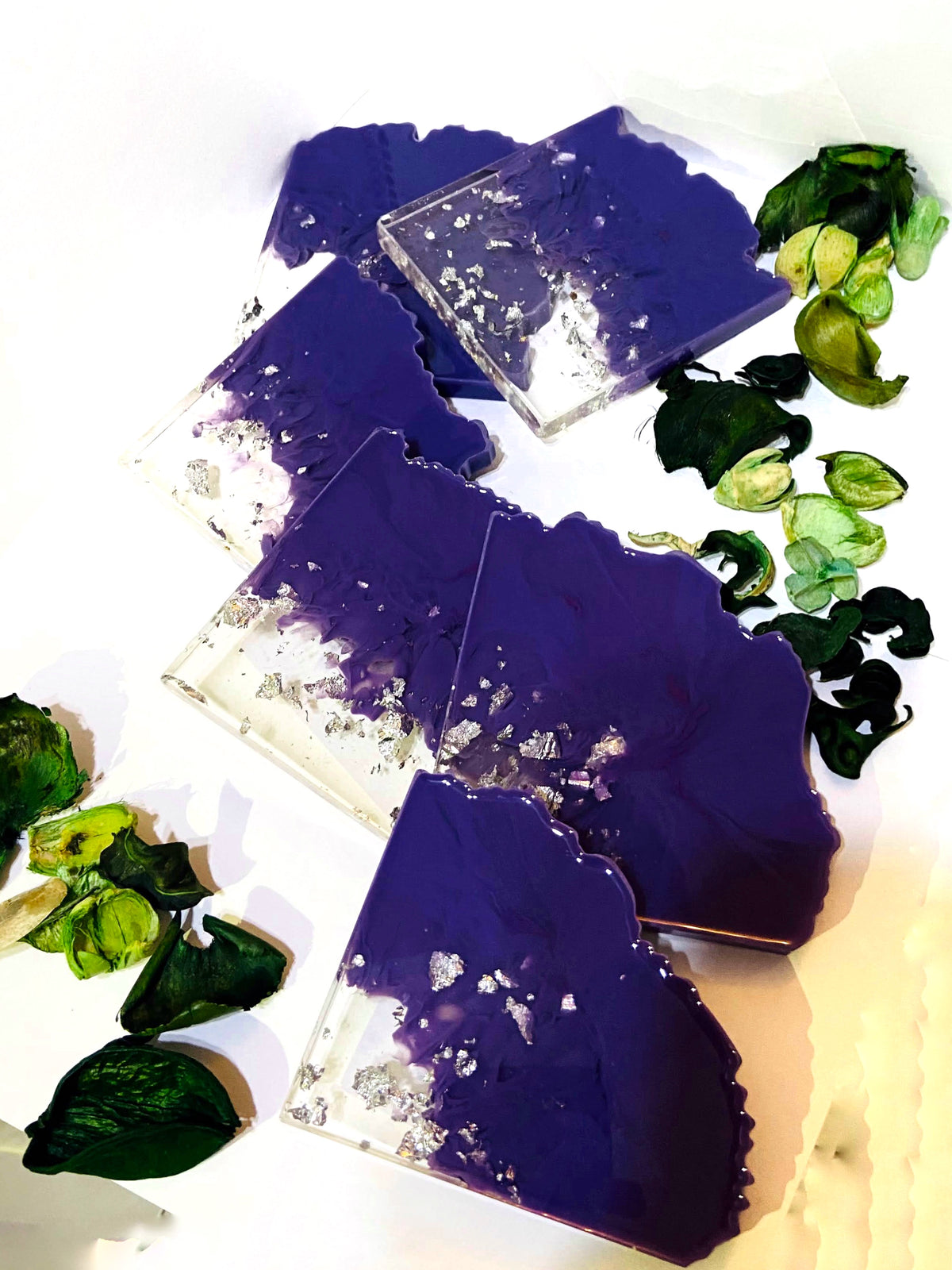 Purple Ombre Coasters - Set of 6 – handmade product view 7
