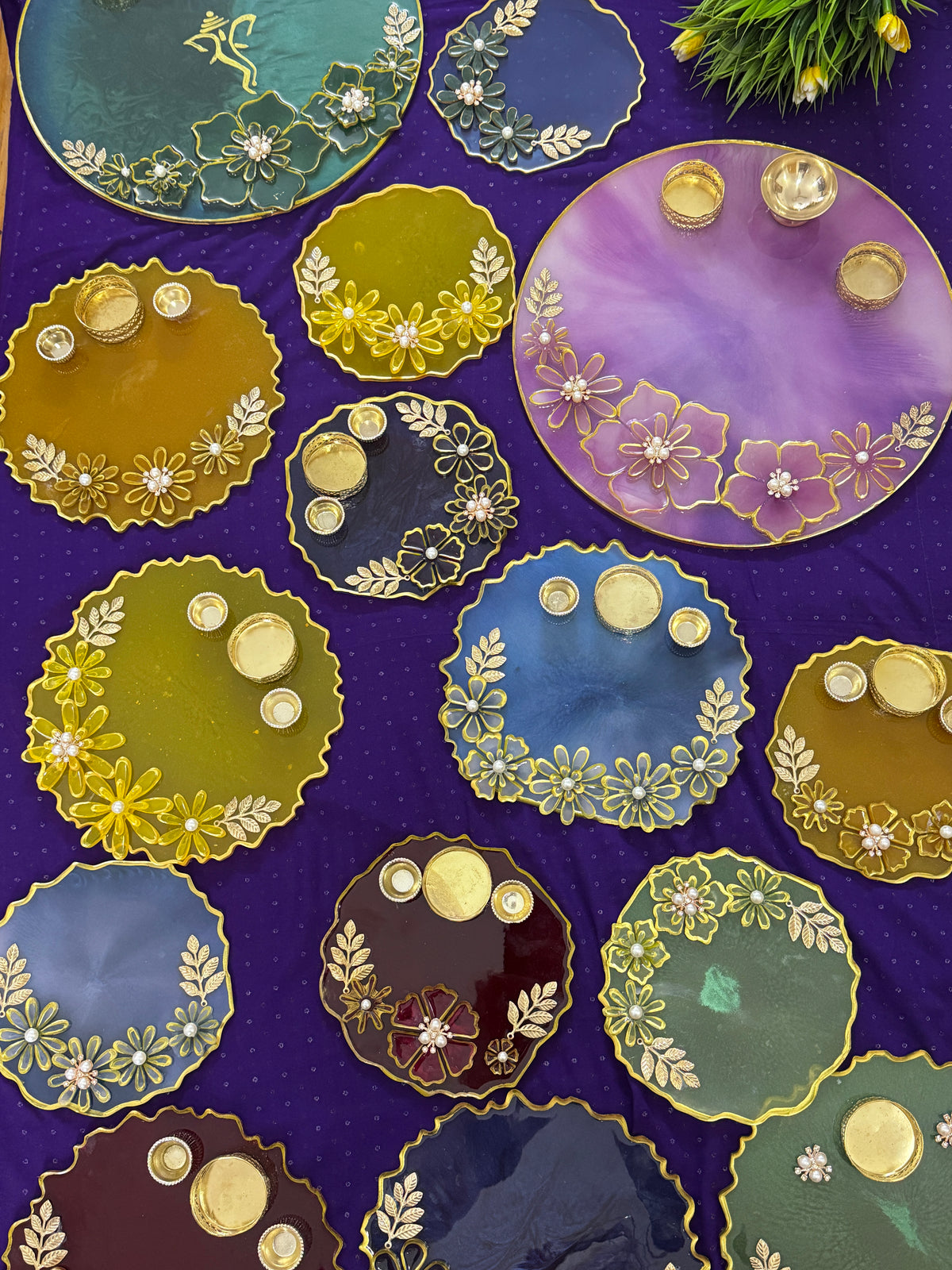 Custom Resin Tikka Platter & Pooja Thali