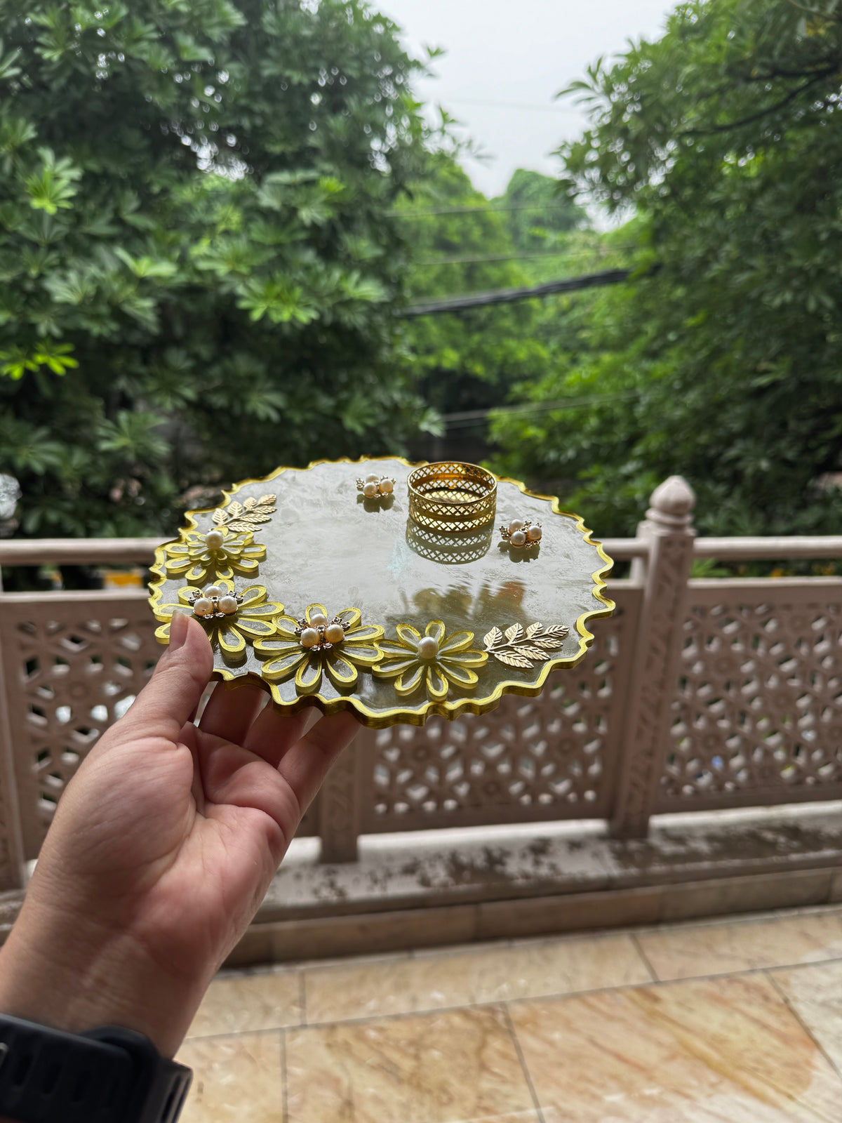 Custom Resin Tikka Platter & Pooja Thali