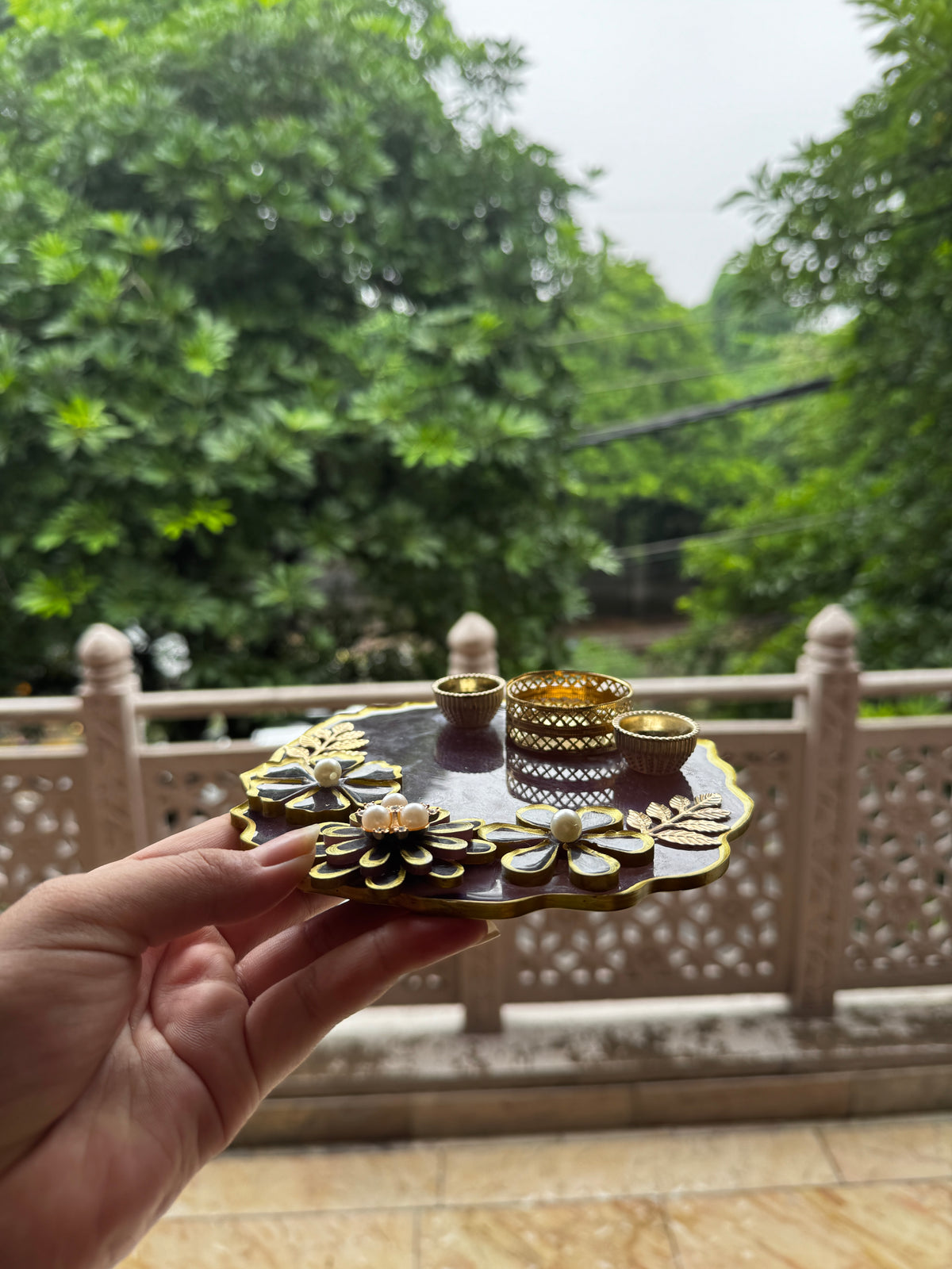 Custom Resin Tikka Platter & Pooja Thali