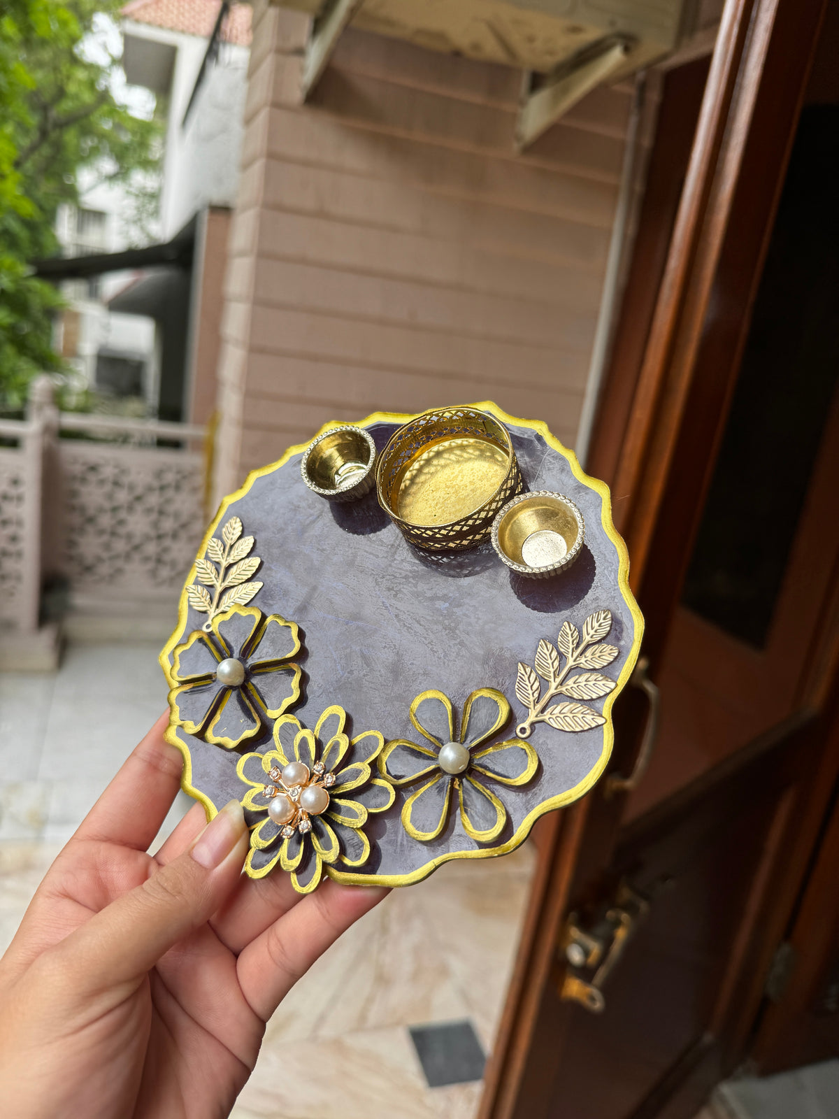 Custom Resin Tikka Platter & Pooja Thali