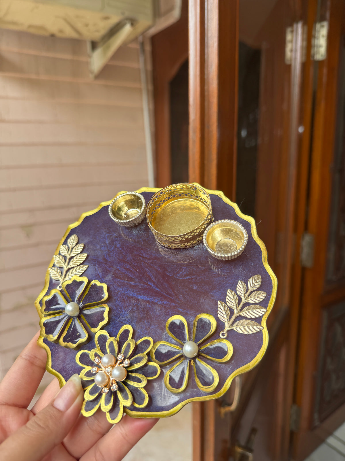 Custom Resin Tikka Platter & Pooja Thali
