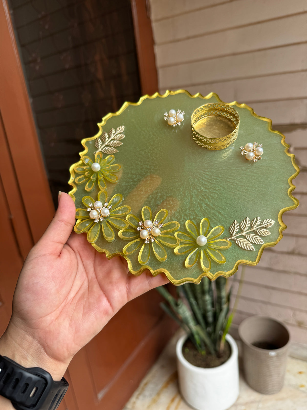 Custom Resin Tikka Platter & Pooja Thali