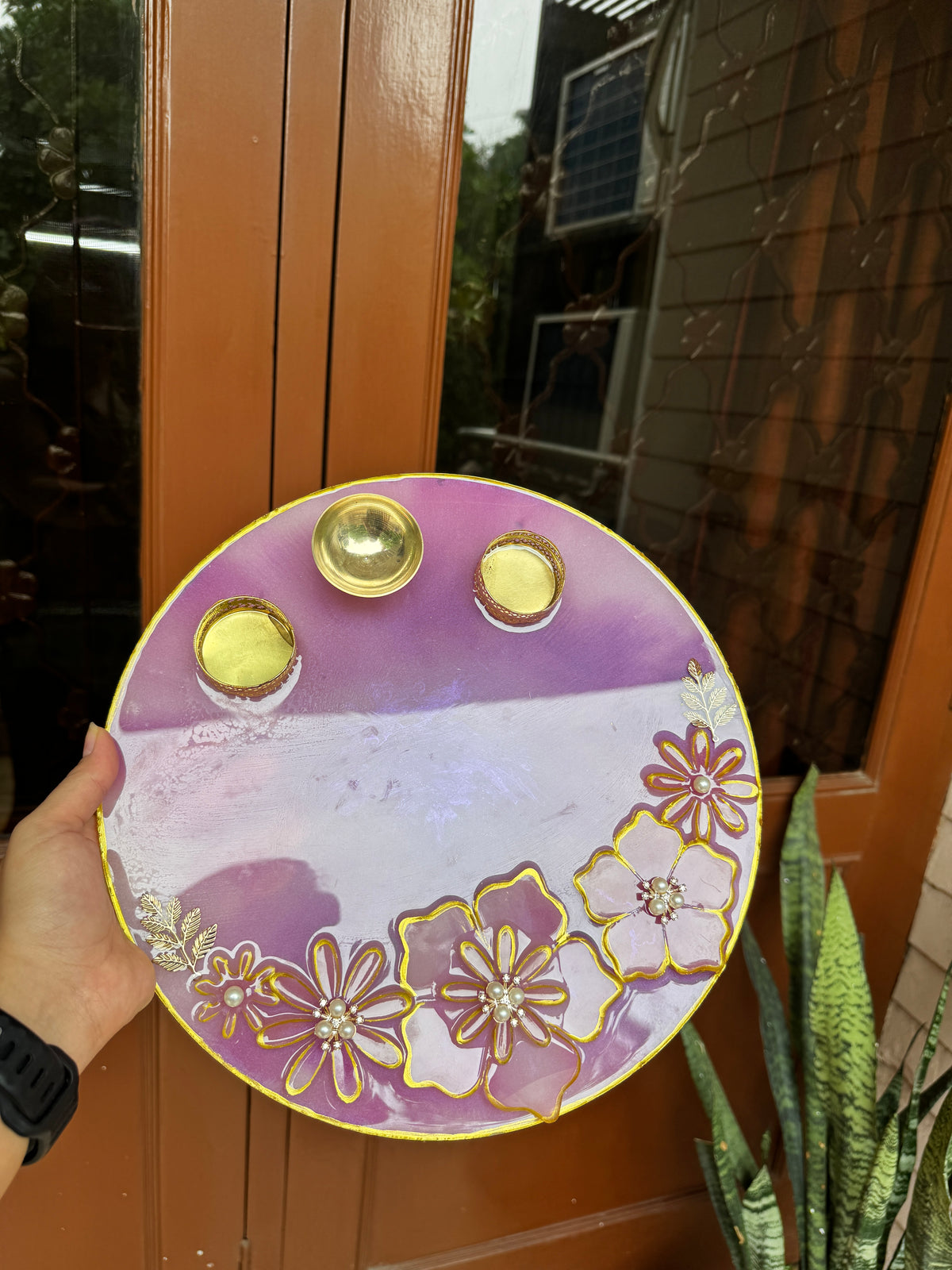 Custom Resin Tikka Platter & Pooja Thali