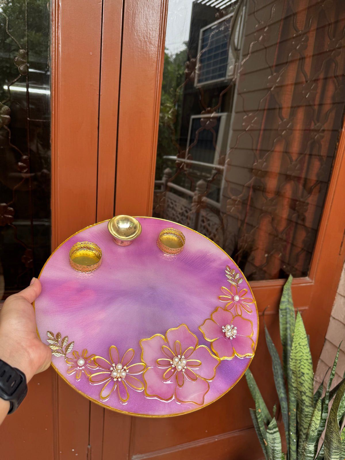 Custom Resin Tikka Platter & Pooja Thali