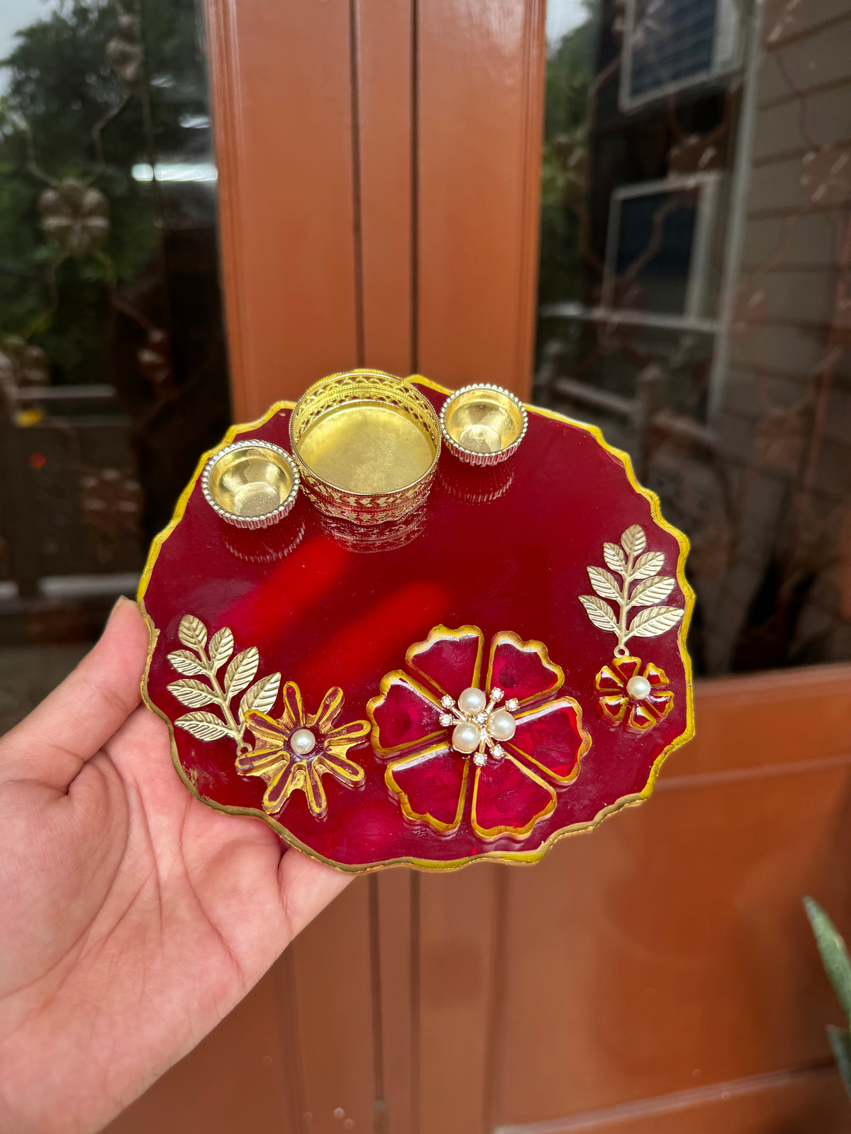 Custom Resin Tikka Platter & Pooja Thali