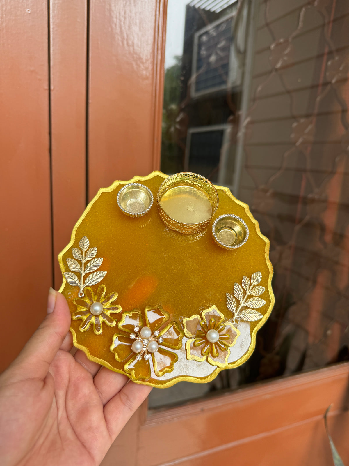 Custom Resin Tikka Platter & Pooja Thali
