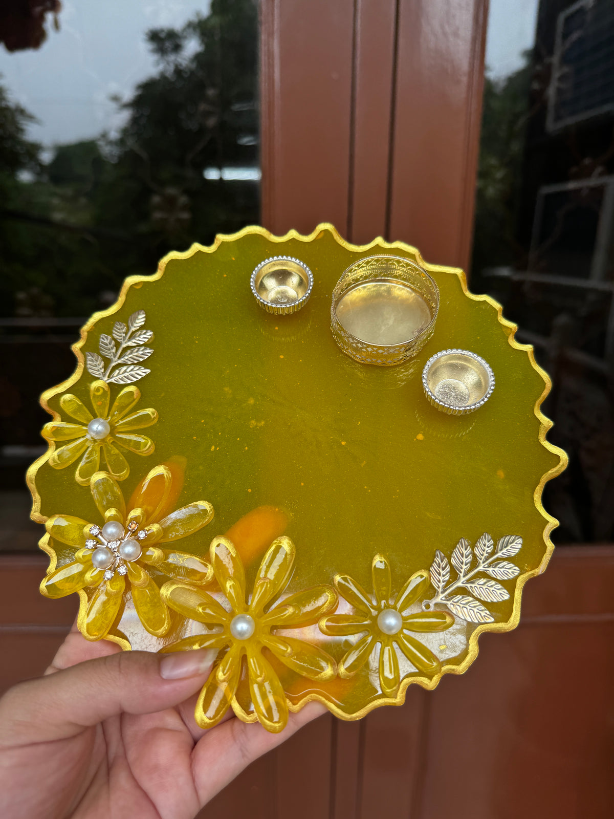 Custom Resin Tikka Platter & Pooja Thali