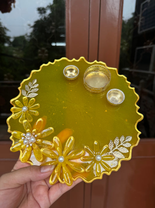 Custom Resin Tikka Platter & Pooja Thali