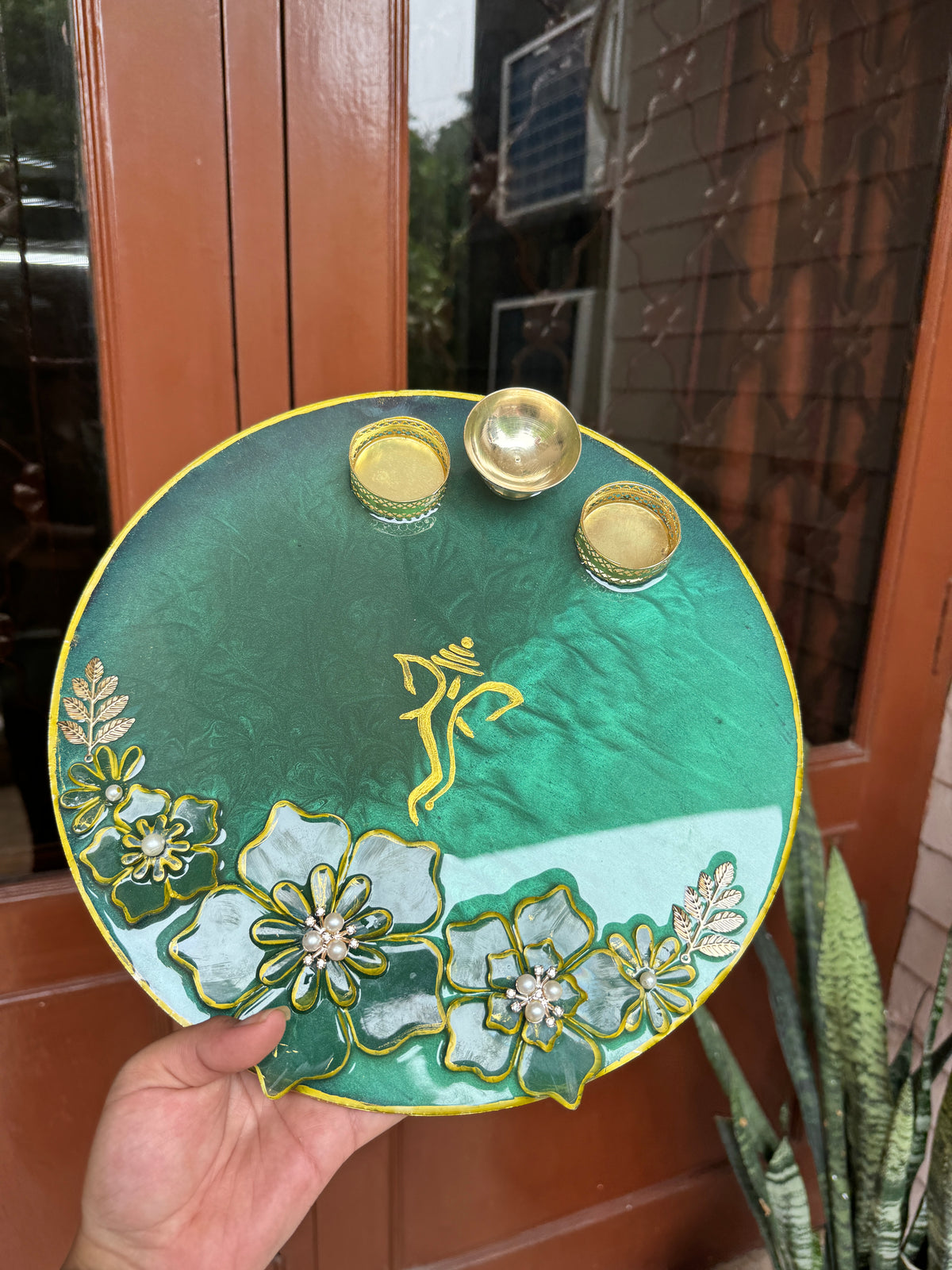 Custom Resin Tikka Platter & Pooja Thali
