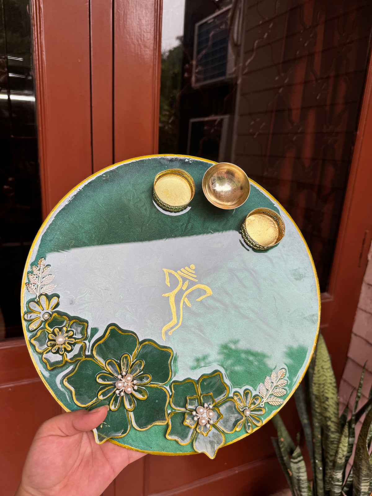 Custom Resin Tikka Platter & Pooja Thali