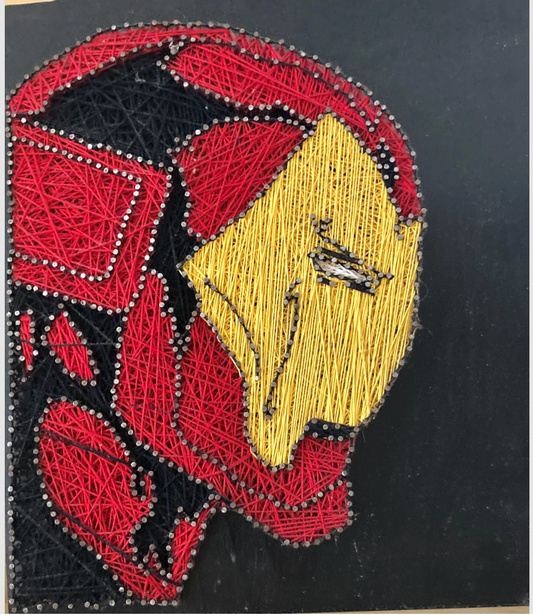 Iron Man-Inspired String Art – handmade product view 1