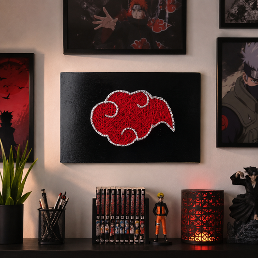 Akatsuki Symbol String Art – handmade product view 1