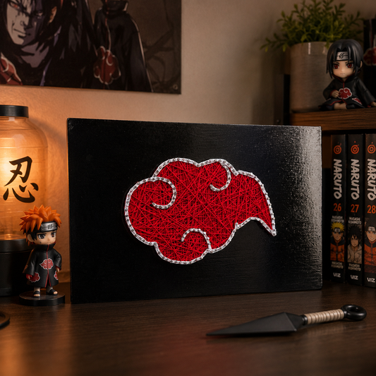Akatsuki Symbol String Art – handmade product view 2