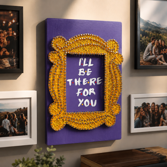 Friends Door String Art – handmade product view 2